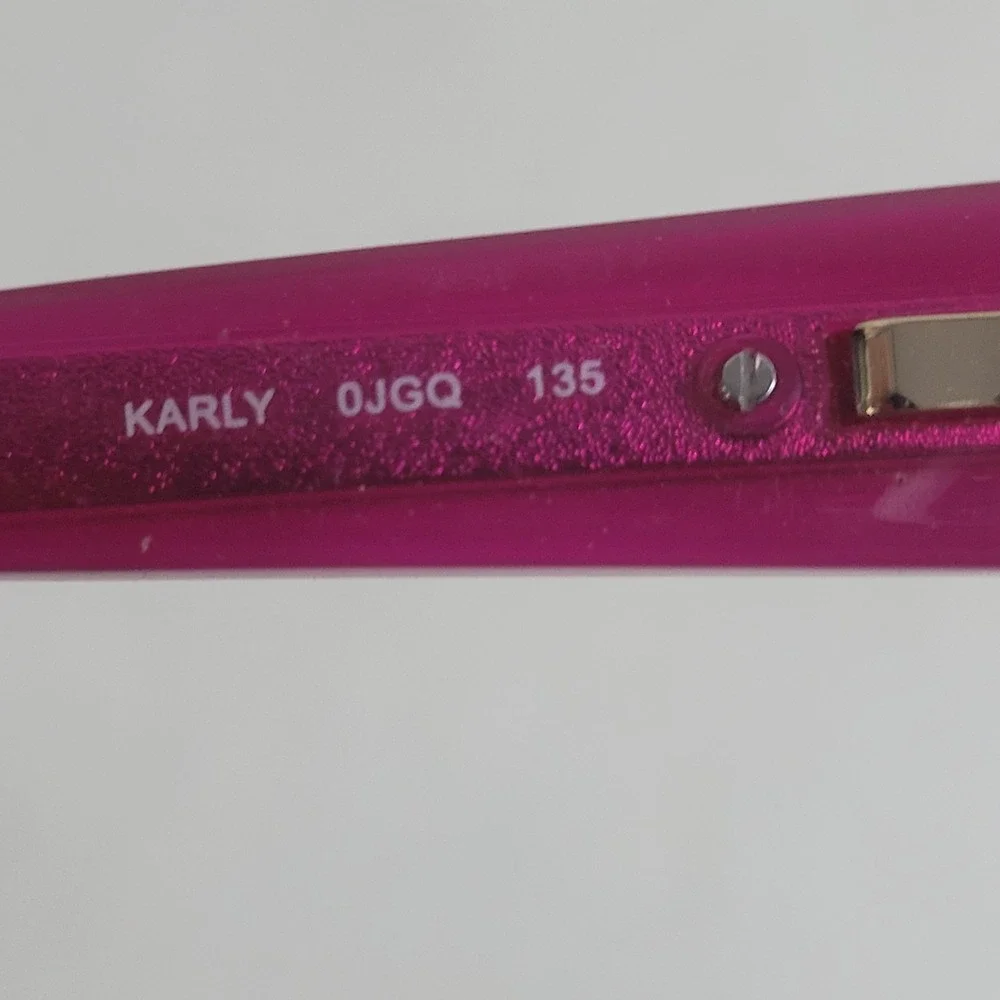 Kate Spade Karly 0JGQ 135 Womens Eyeglass Frames Rectangular Black Pink Leopard